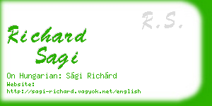 richard sagi business card